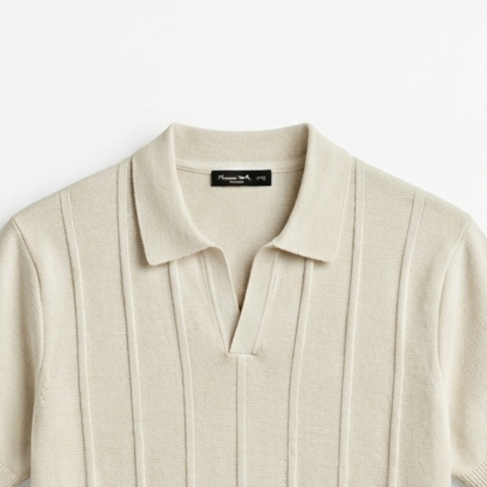 Oat Knitted Polo
