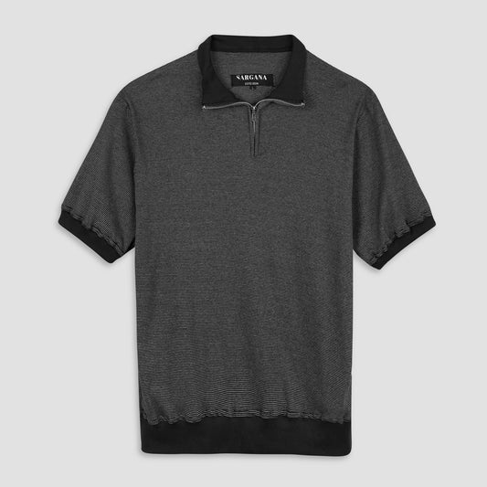 Navy Contrast Polo