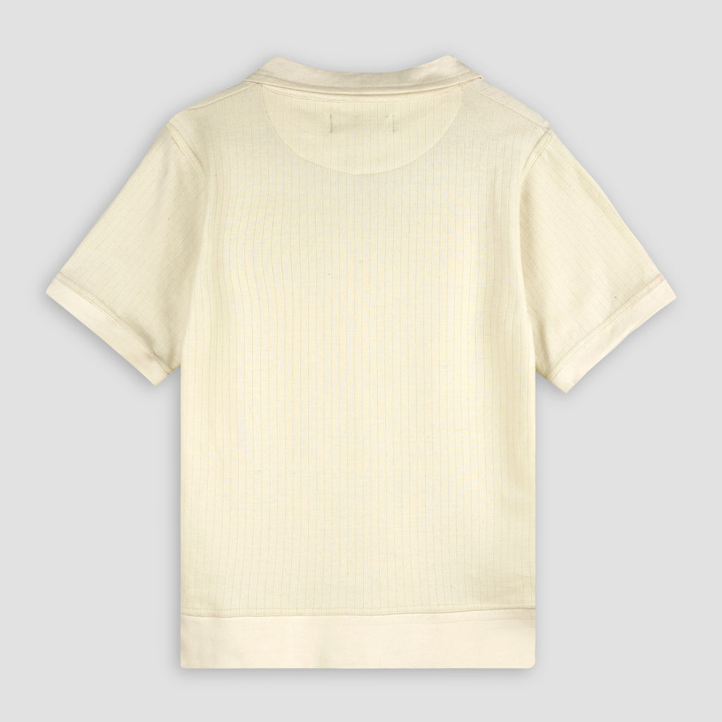 Beige Quarter Zipper