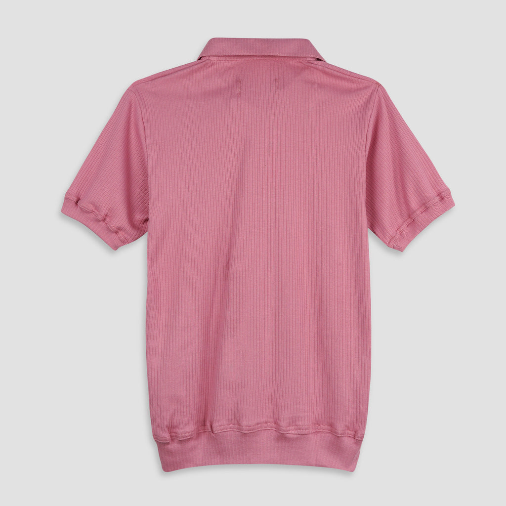 Magenta Wide Collar Polo