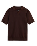 Knitted Brown Polo