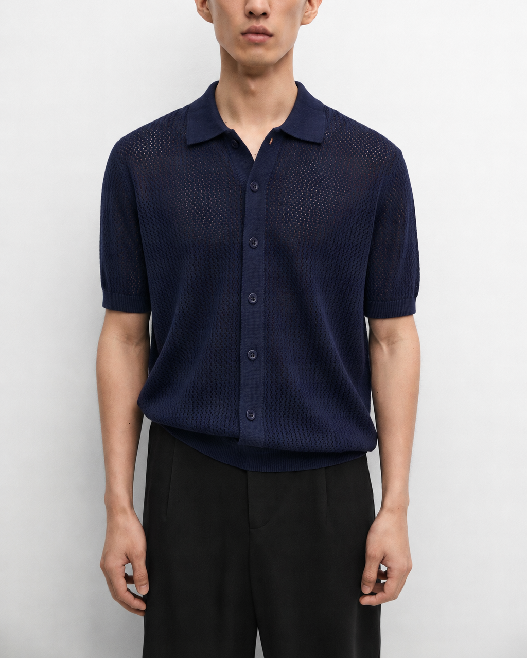 Navy Button Down Shirt