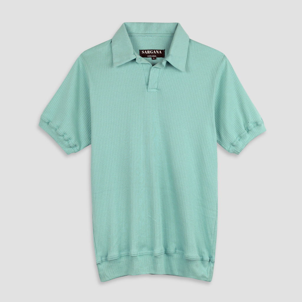 Mint Wide Collar Polo