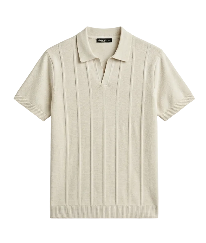 Oat Knitted Polo