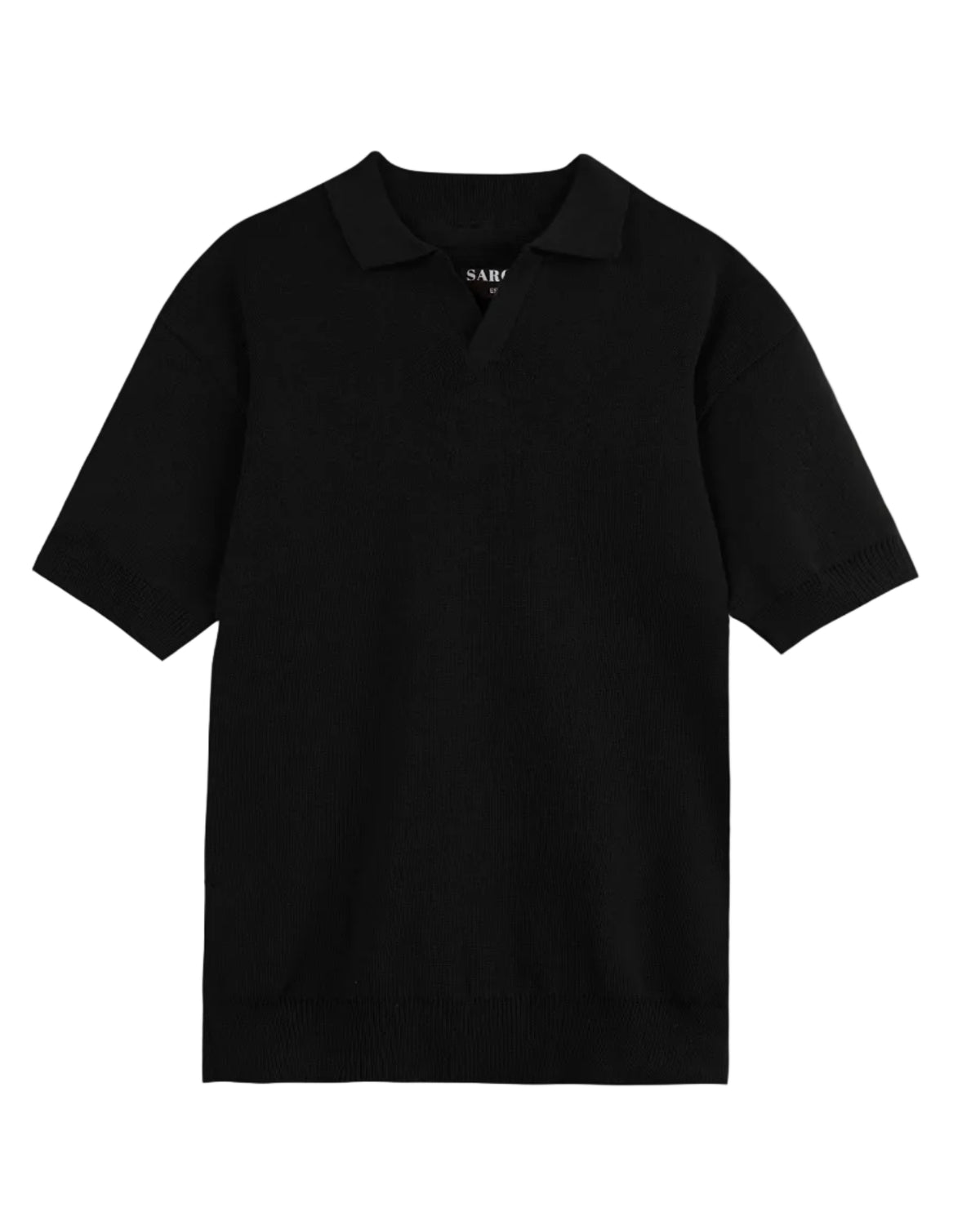 Knitted Black Polo