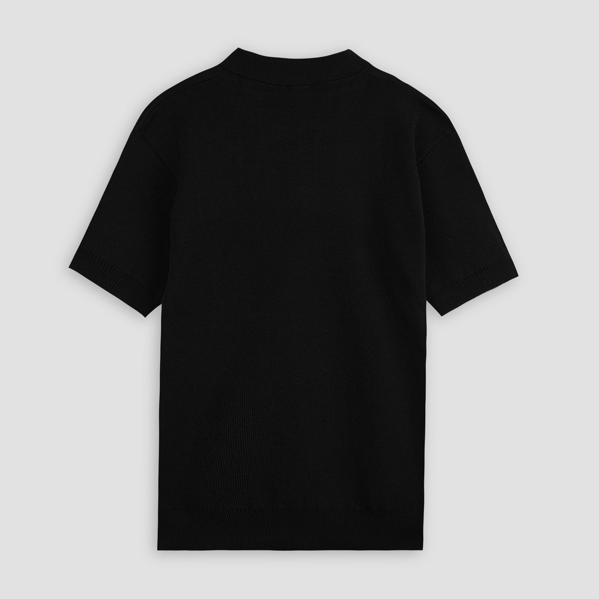 Knitted Black Polo