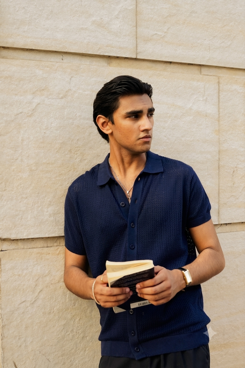 Navy Button Down Shirt