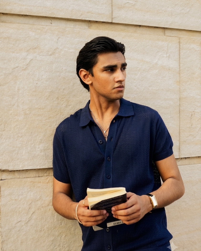 Navy Button Down Shirt