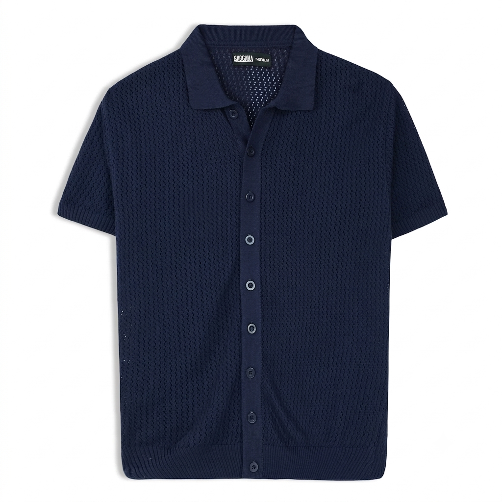 Navy Button Down Shirt