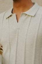Oat Knitted Polo