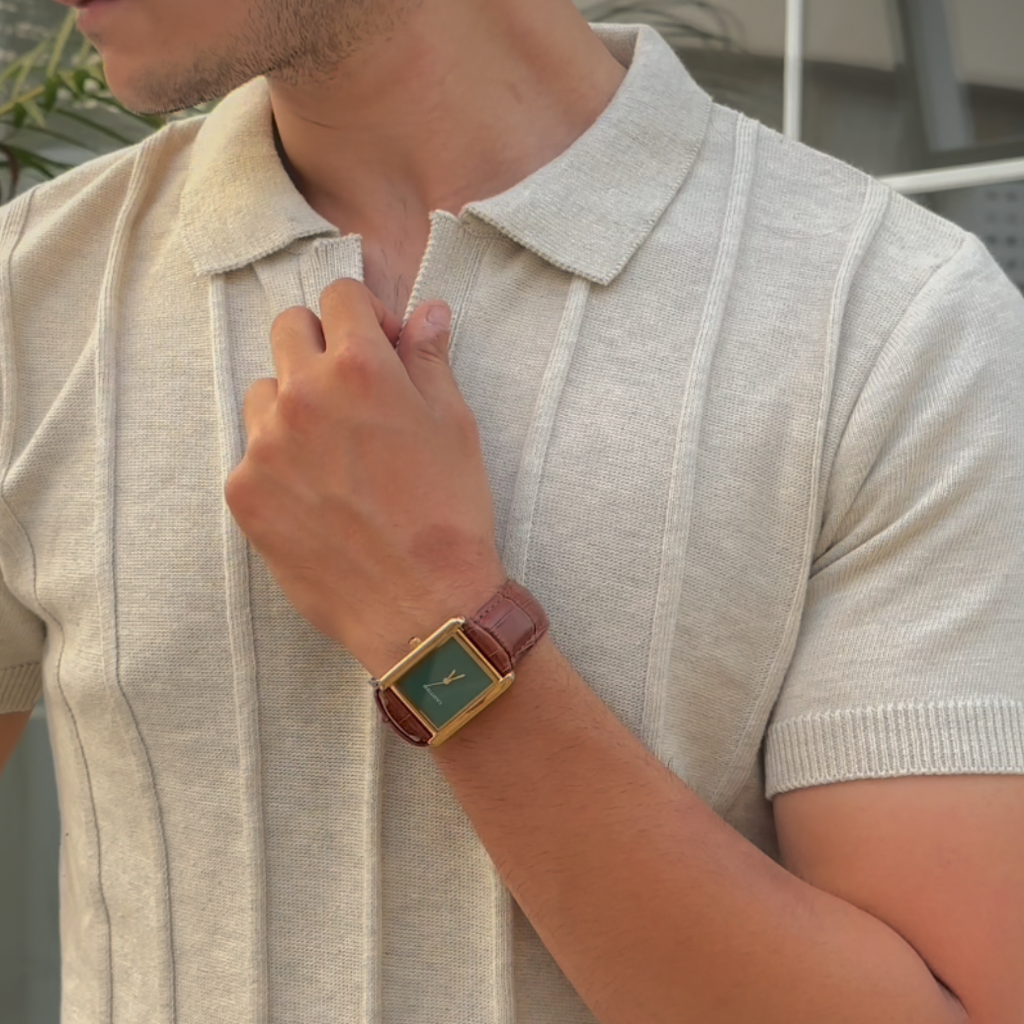 Oat Knitted Polo