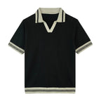 Black Knitted Polo